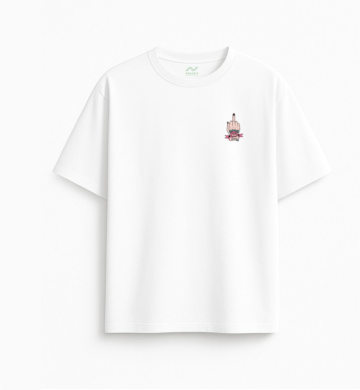 White Oversized T-Shirt "Not Today"