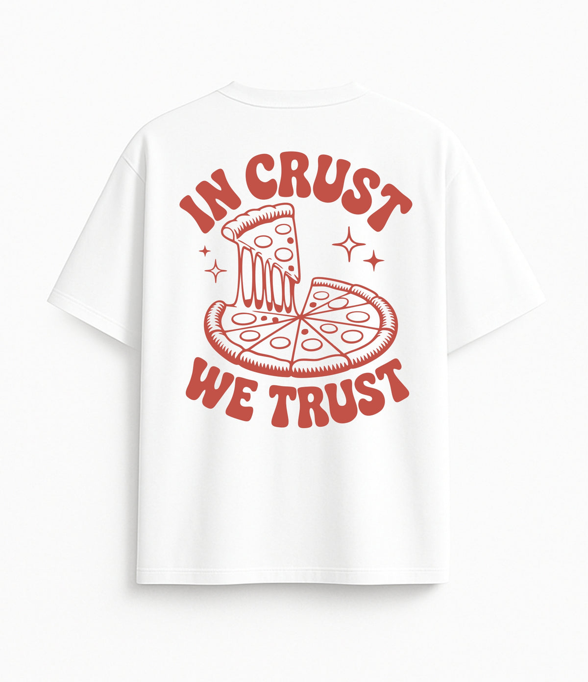 White Oversized T-Shirt "Crunchy"