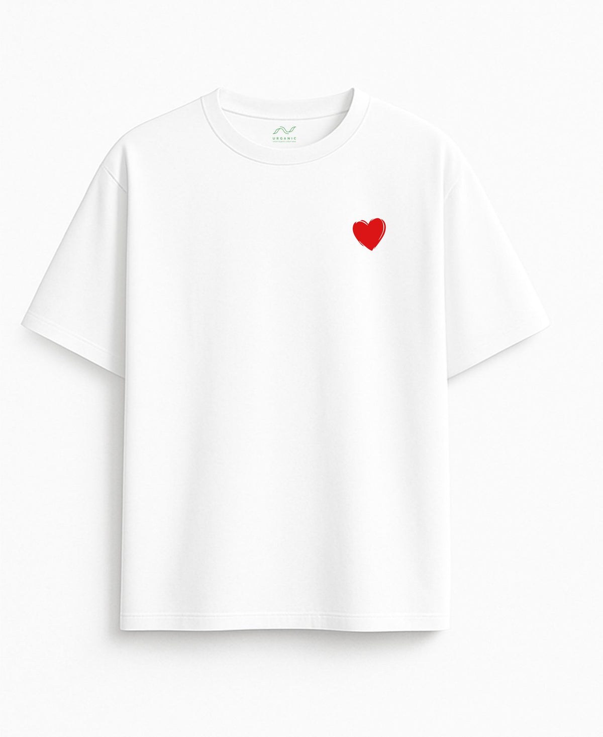 White Oversized T-Shirt "The World Needs More Love"