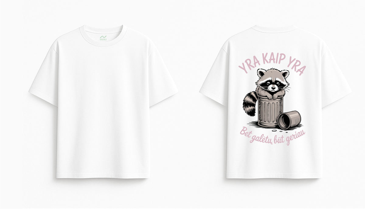 White Oversized T-Shirt "It Is What It Is"