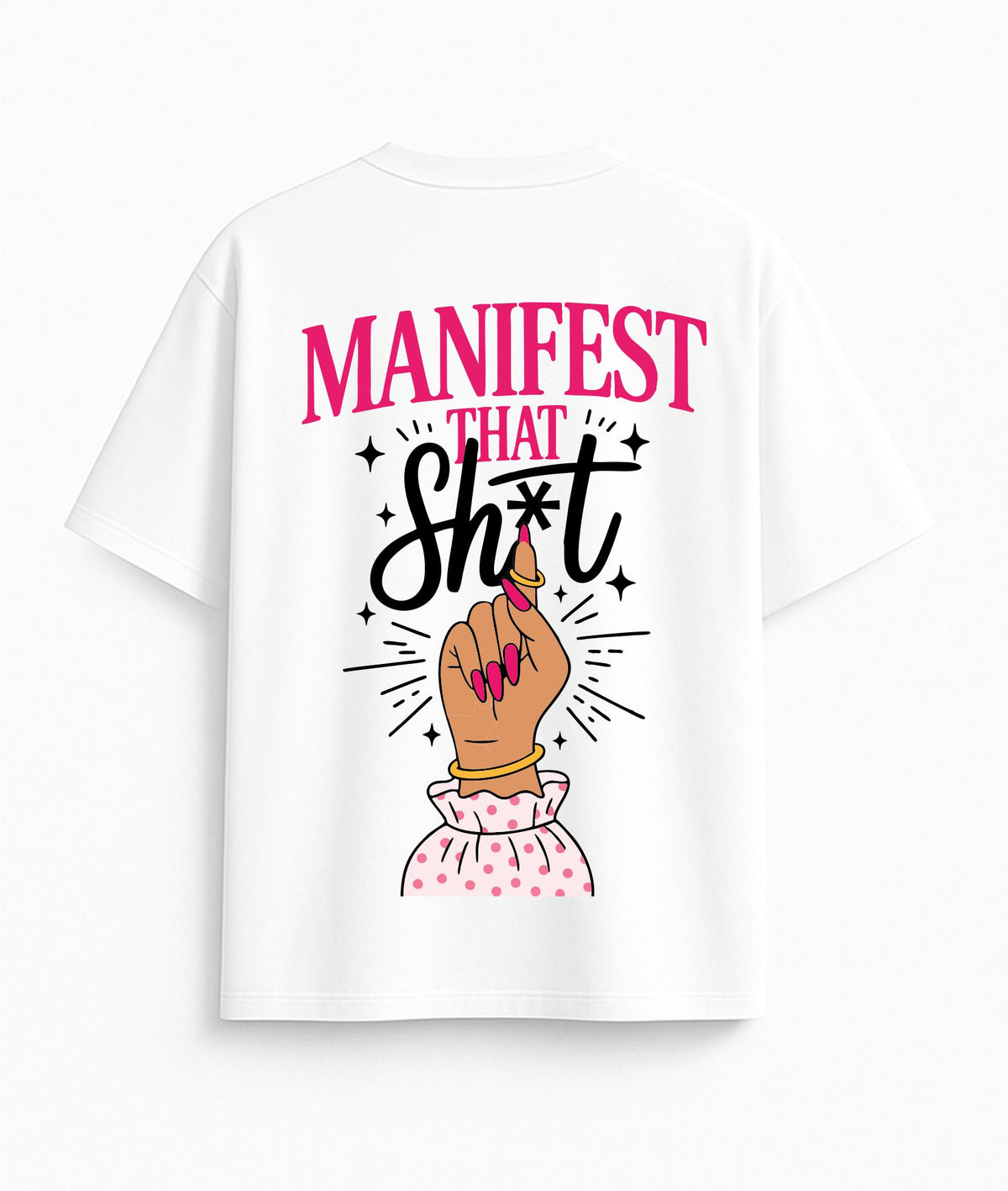 White Oversized T-Shirt "Manifest"