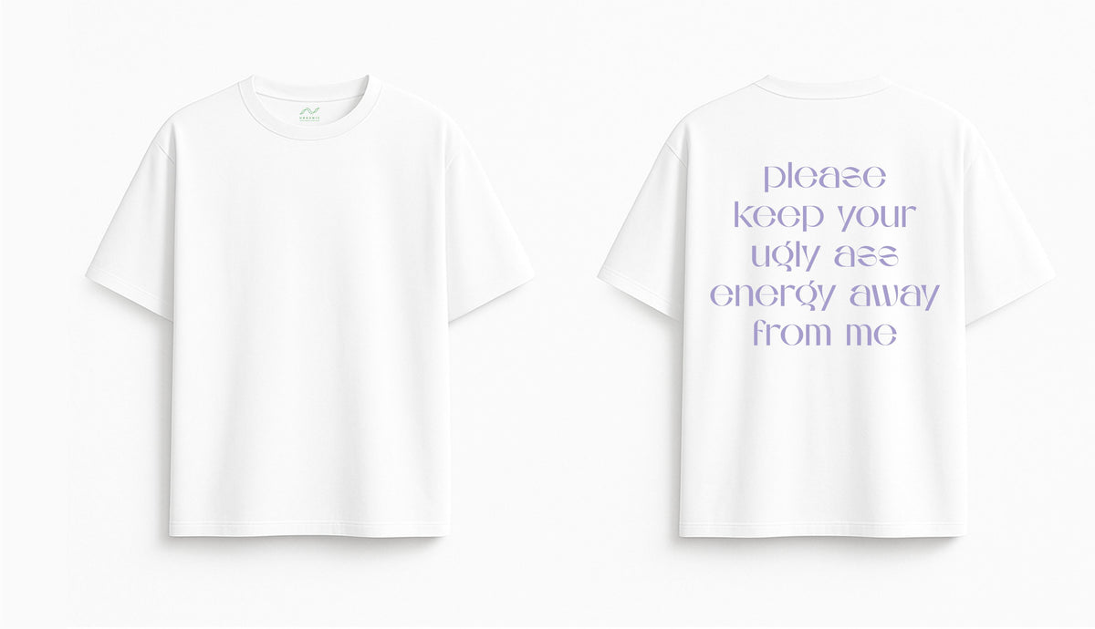 White Oversized T-Shirt "Away From Me"