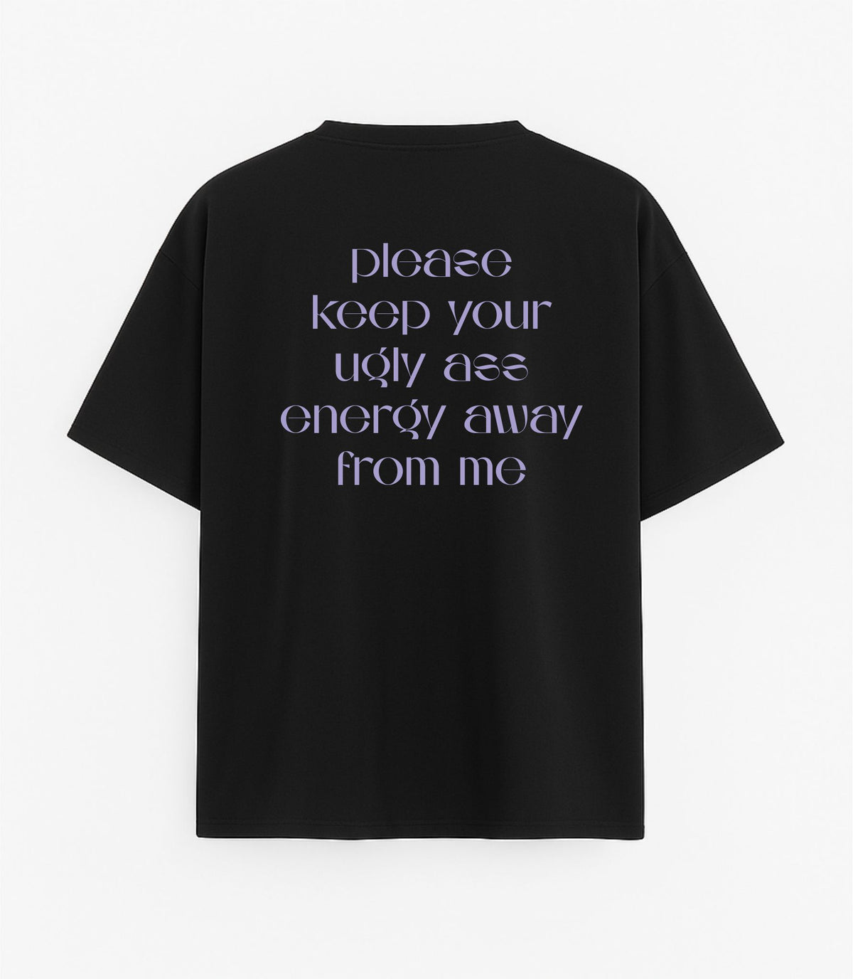 Black Oversized T-Shirt "Away From Me"