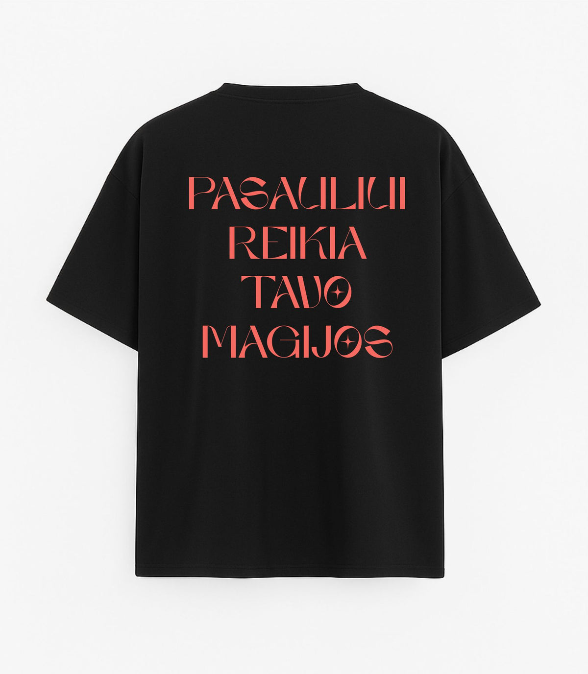 Black Oversized T-Shirt "Magic"