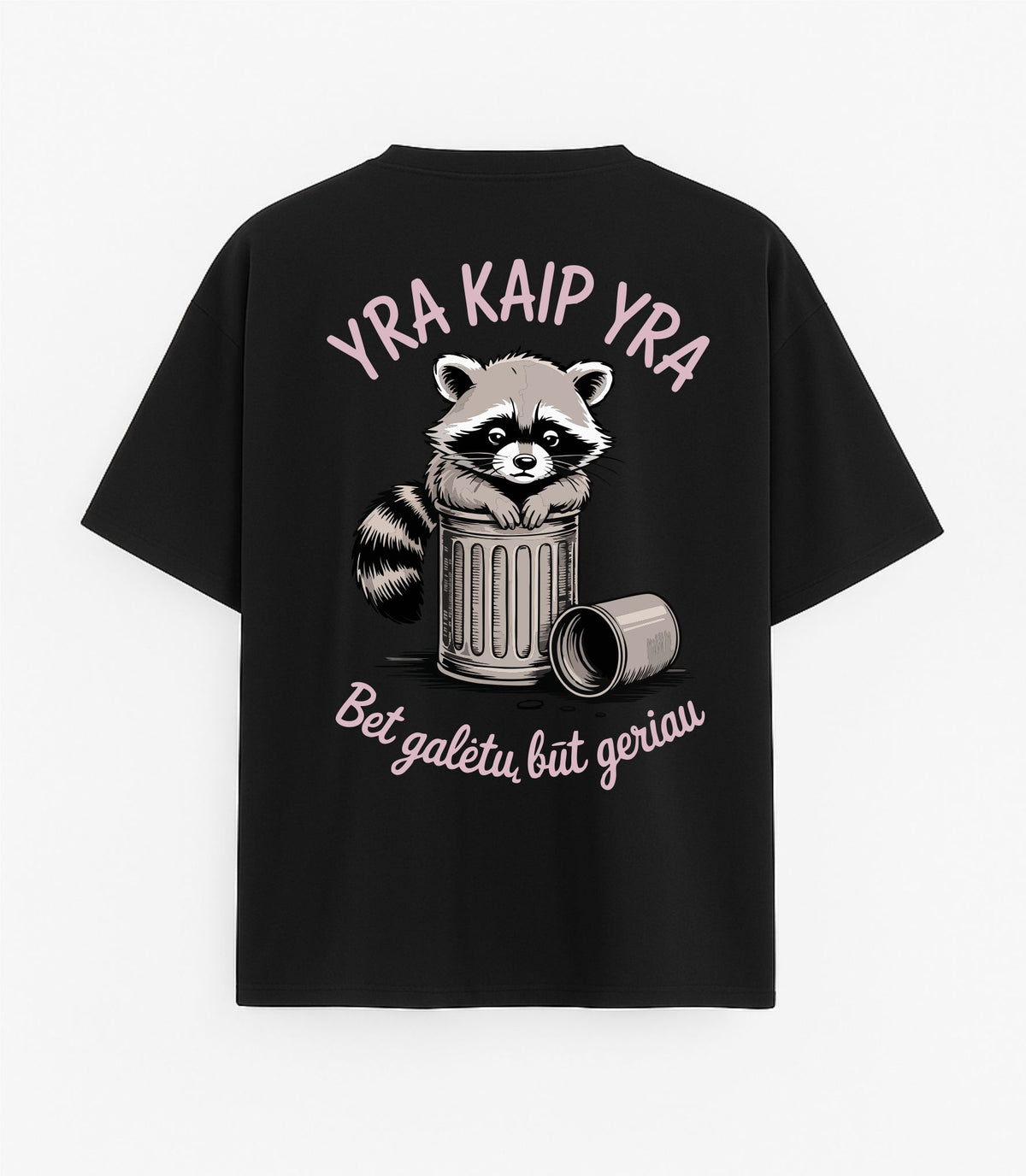 Black Oversized T-Shirt "It Is What It Is"