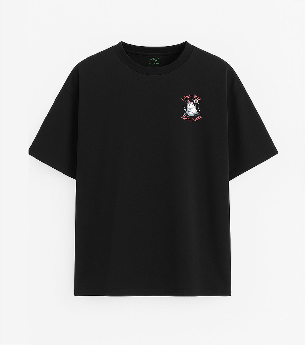 Black Oversized T-Shirt "Bless Your Mental Health"
