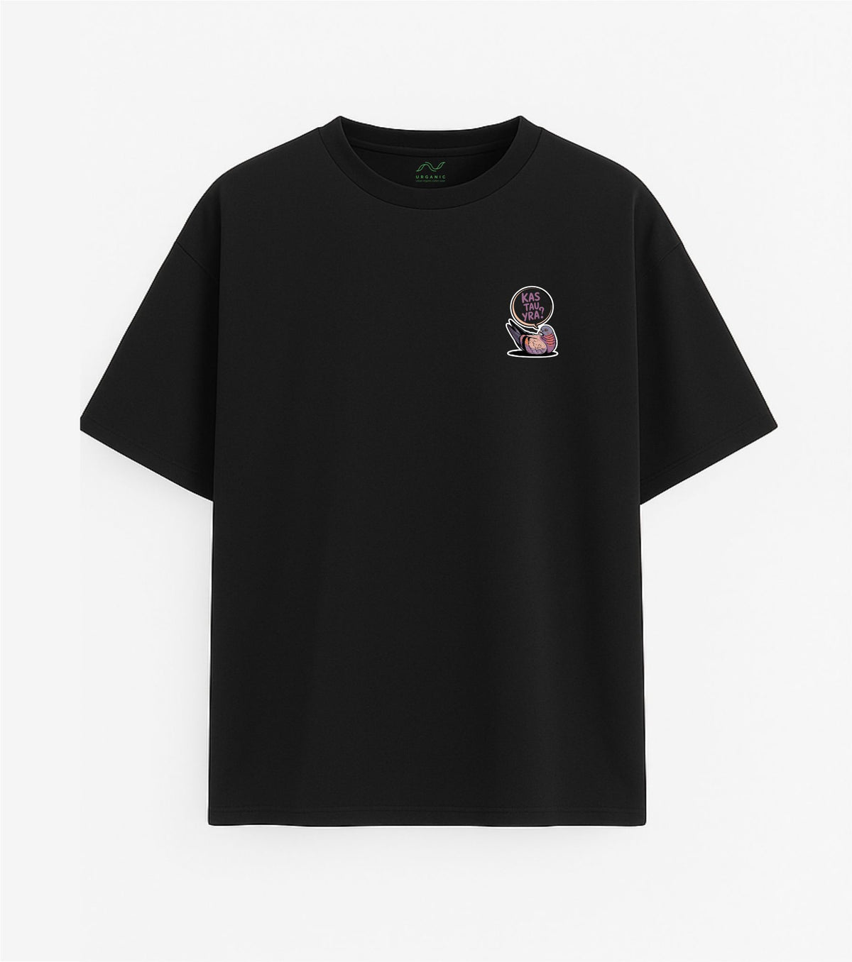 Black Oversized T-Shirt "What's Wrong With You?"