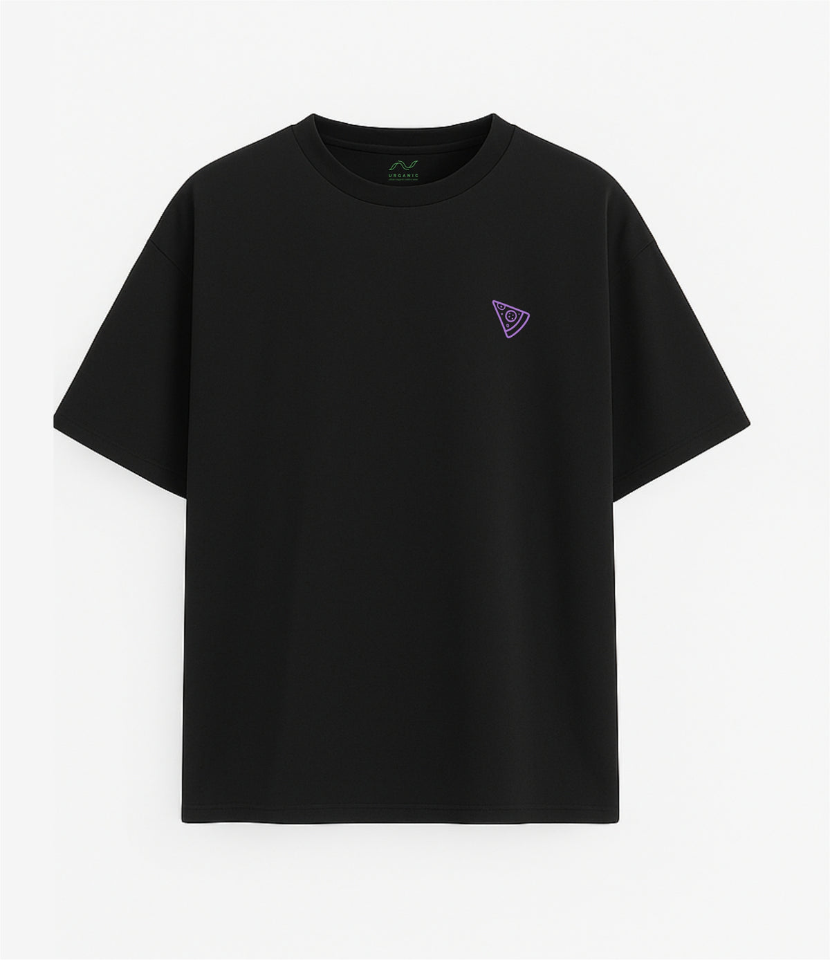 Black Oversized T-Shirt "Taste of Italy"