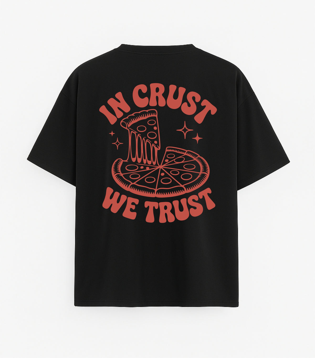 Black Oversized T-Shirt "Crunchy"