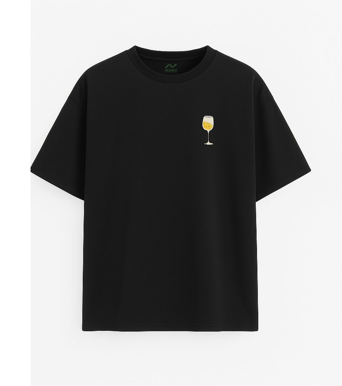 Black Oversized T-Shirt "Cheers"