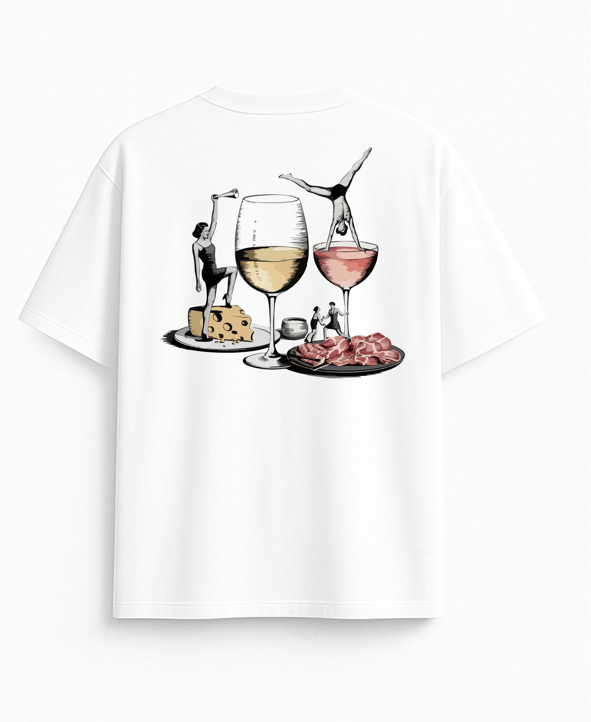 White Oversized T-Shirt "Let's Party"