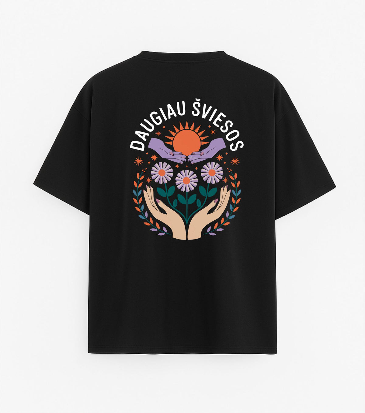 Black Oversized T-Shirt "More Light"