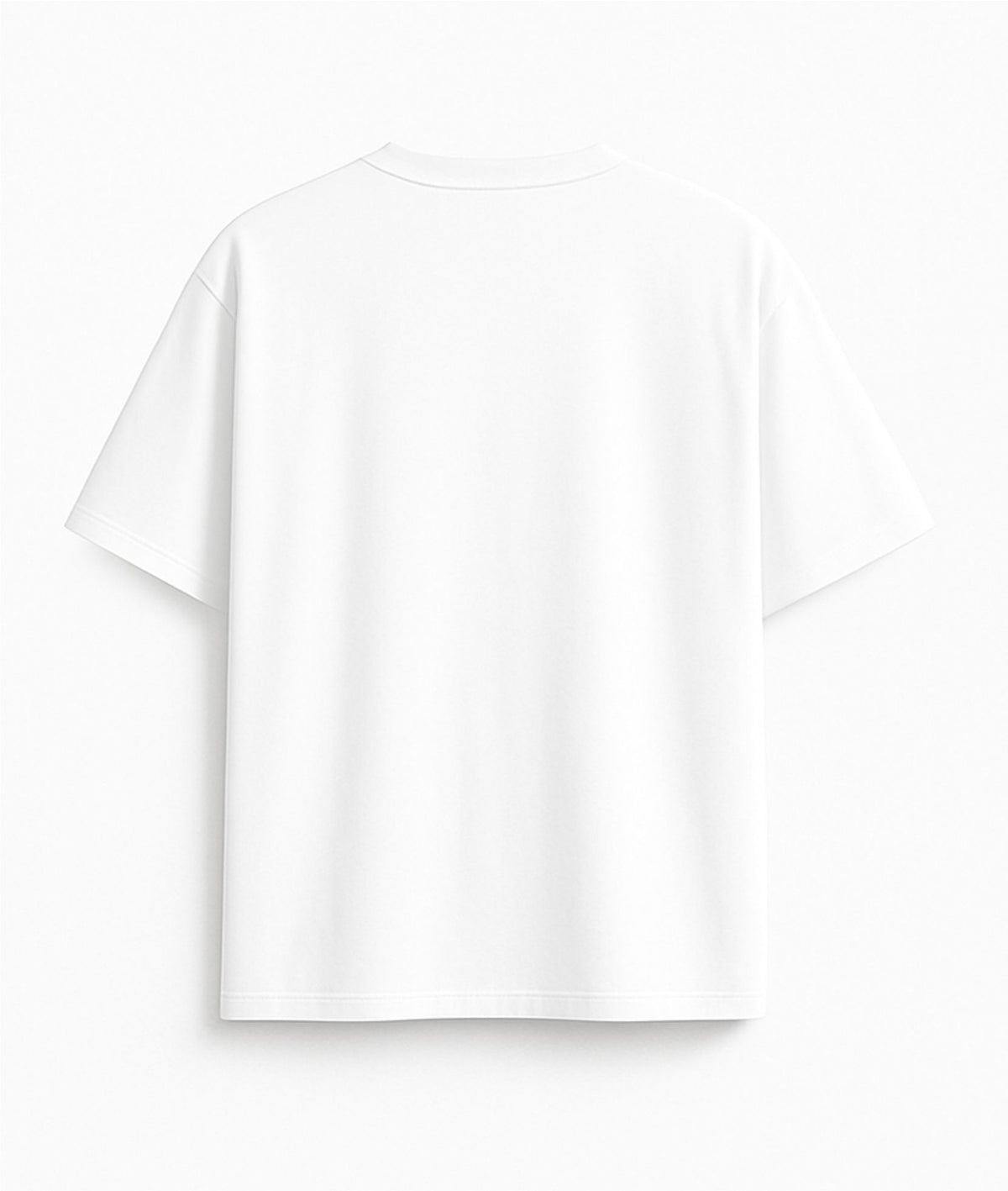 White Oversized T-Shirt "Stay Calm"