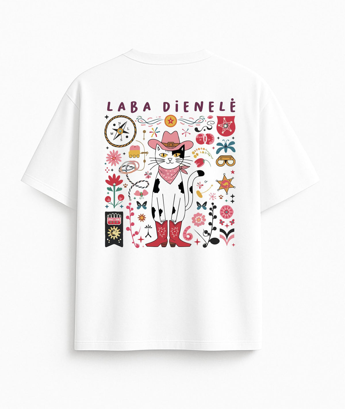 White Oversized T-Shirt "Good Day"